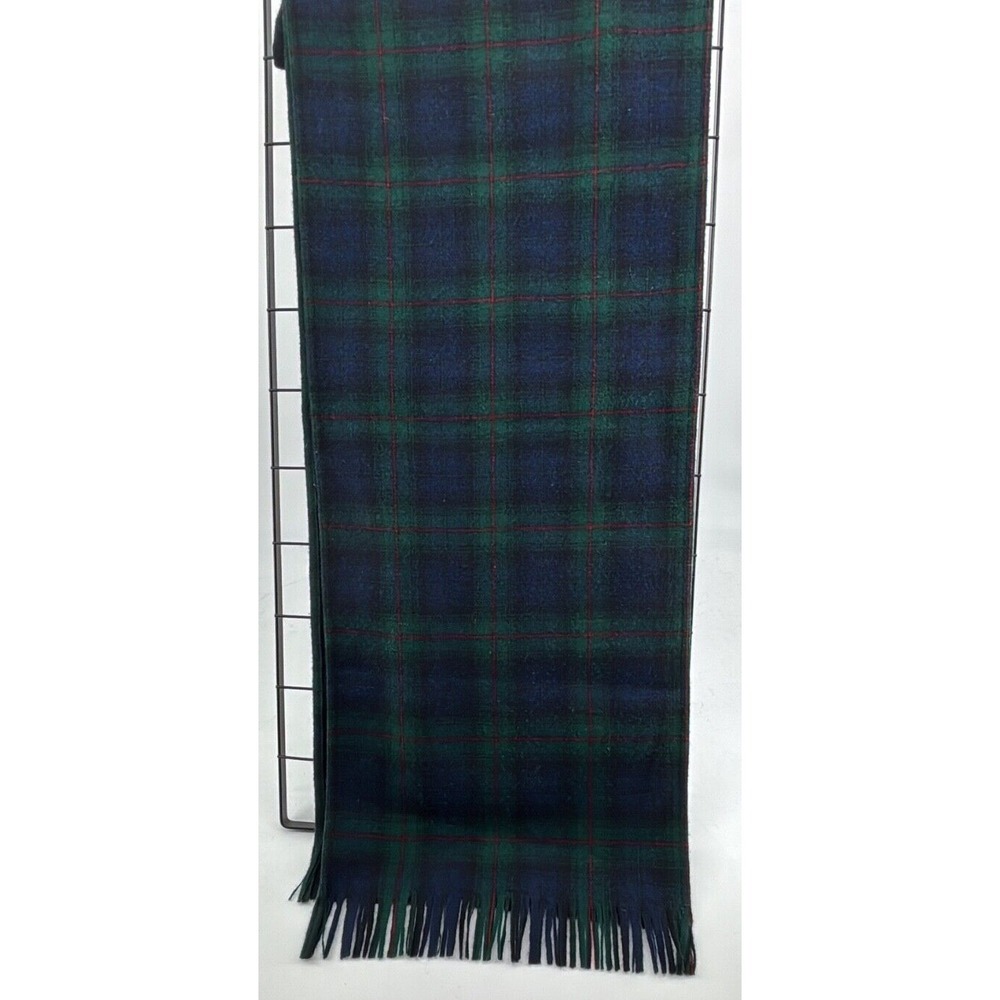 Pendleton Authentic 60x10" Scarf Tartan Plaid 100% Pure Virgin Wool w/Fringe USA